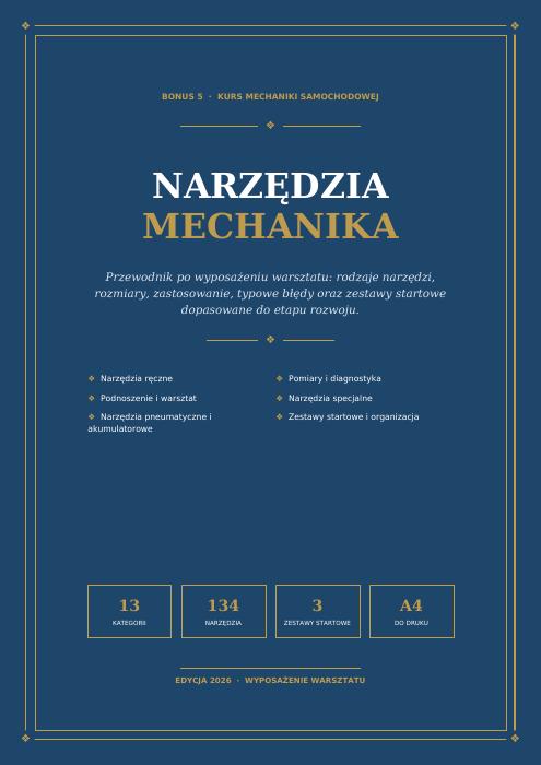 Okładka: Narzędzia mechanika