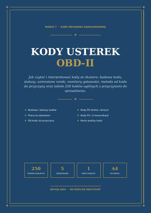 Okładka: Kody usterek OBD-II