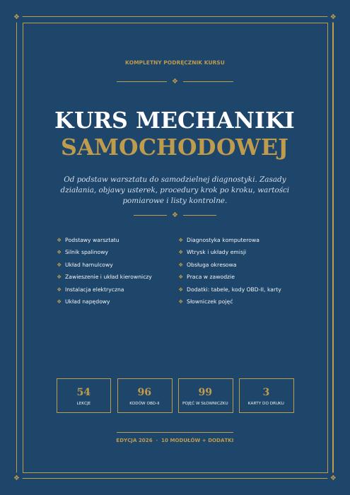 Okładka podręcznika Kurs mechaniki samochodowej
