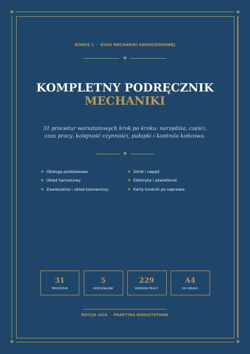 Okładka: Kompletny podręcznik mechaniki samochodowej